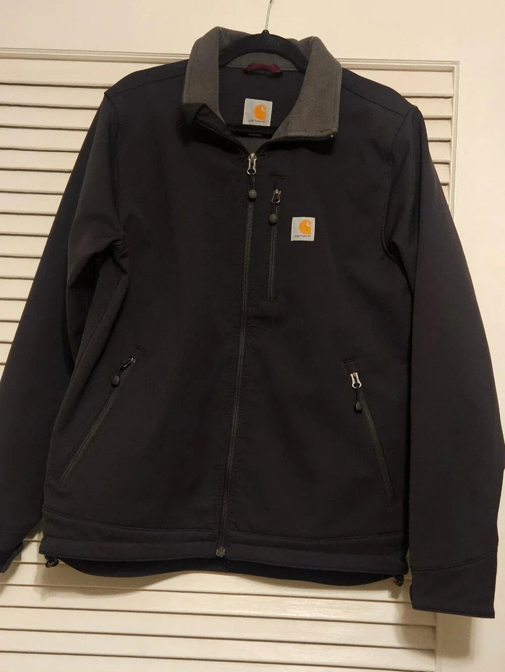 Carhartt Men's Black Softshell Zip Jacket SIZE M/L